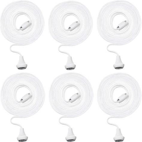 6 Pack Light Pull Cord String With Connector For Ceiling Switches
