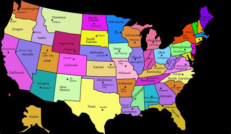 Printable Us Map With States And Capitals Labeled Printable Us Maps