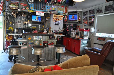 Every Dudes Dream The Ultimate Garage Man Cave Karry Home Solutions