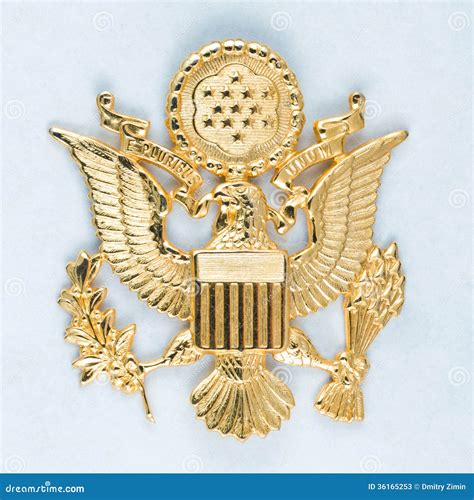 The Great Seal Of The Us Stock Image Image Of Metal 36165253
