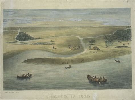 Chicago In 1820 Historical Images Chicago New York Public Library