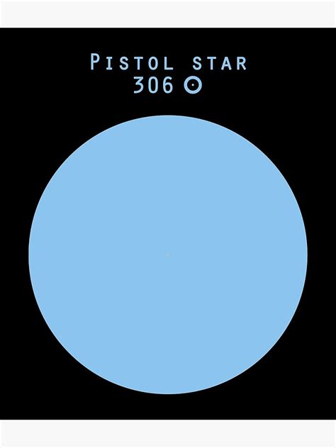 Pistol Star Sun Size Comparison Photographic Print For Sale By