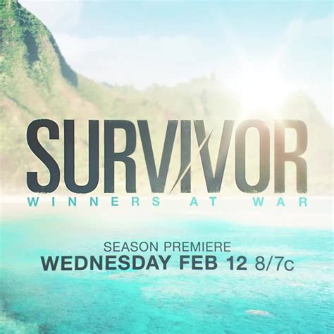 Survivor Winners At War Premieres Wednesday At 87c On Cbs Season
