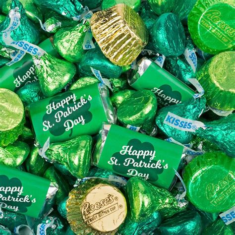 St. Patrick's Day Candy 3 lb - Hershey's Miniatures, Chocolate Kisses