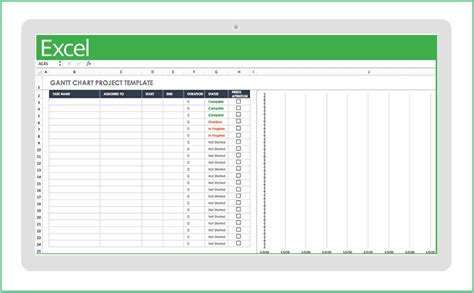 Project Management Excel Sheet