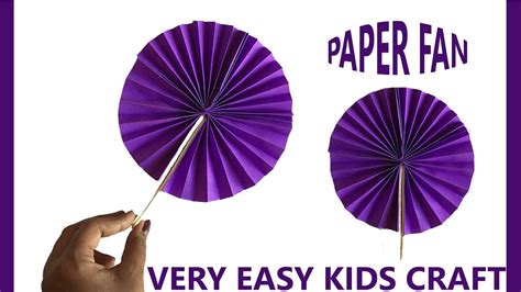 Paper Fan Making Tutorial Paper Crafts For Kids Diyeasy Origami For
