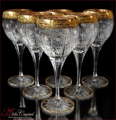 Aleks Bohemia Crystal Wine Glasses