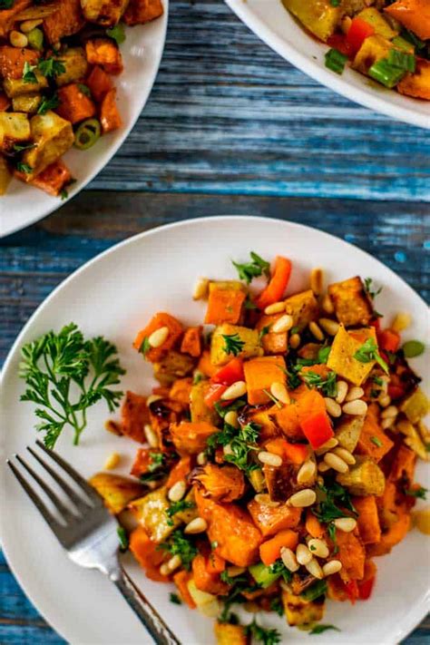 Maybe you would like to learn more about one of these? Roasted Sweet Potato Salad Recipe - Vegan, Gluten-Free