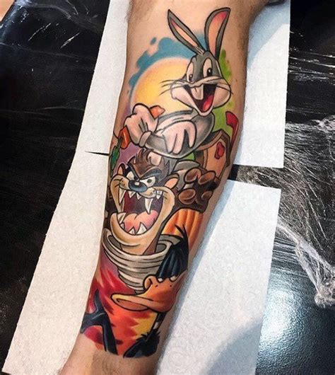 60 Looney Tunes Tattoos For Men Cartoon Tattoos Tattoos For Guys