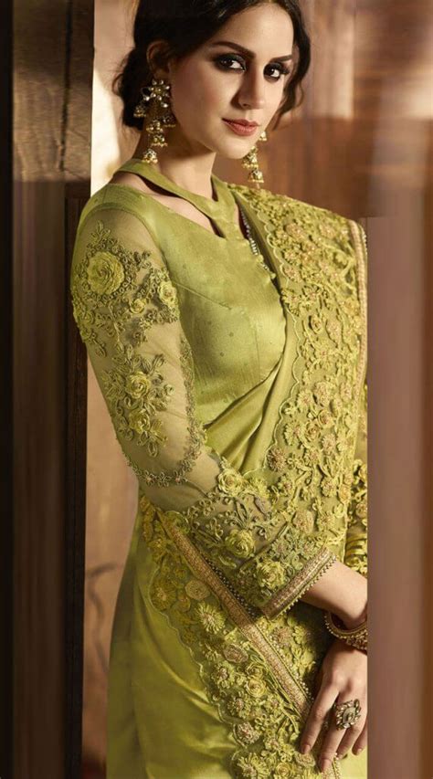 Collar neck saree blouse neckline. High Neck Blouse Designs for Sarees | Indian Fashion Mantra