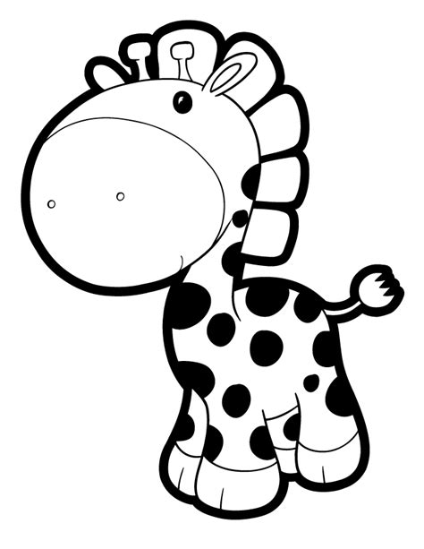 Cute Giraffe Coloring Pages Coloring Home