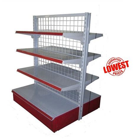 Basic component it a center has base shelve fixed in the pillar and town side back sheet make is stronger enough to self stand. Gondola Mesh Rack (Double-sided) | Shopee Philippines