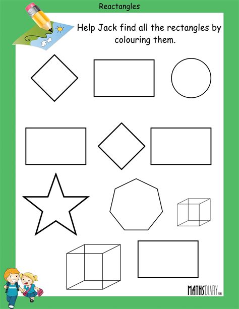Rectangle Worksheets For Toddlers