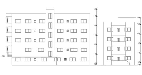4 Storey Apartment Building Elevation Design Dwg File Cadbull Vrogue