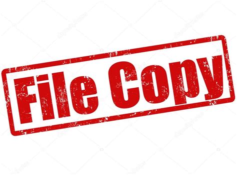 File Copy Stamp — Stock Vector © Roxanabalint 34178389
