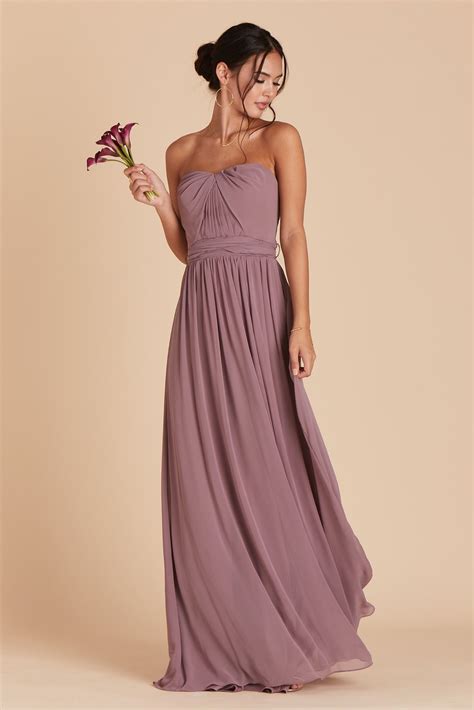 Low price high quality · 52 colors · individually cut Mauve Bridesmaid Dresses Under $100 | Birdy Grey