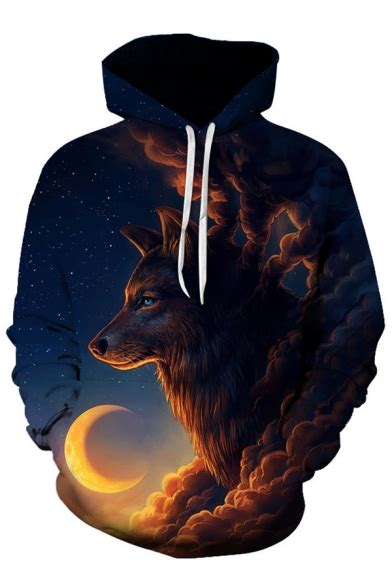 Wolf Moon Wolf Hoodie Sizescolors Unisex Adult Clothing Clothing