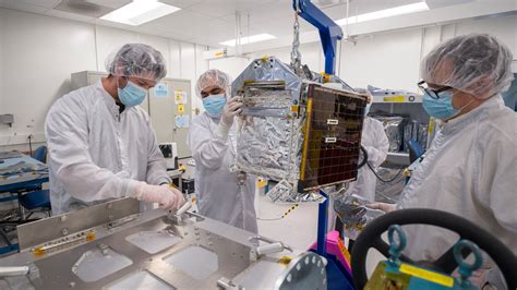 Farside Seismic Suite Prepared For Testing In JPL Clean Room NASA Jet