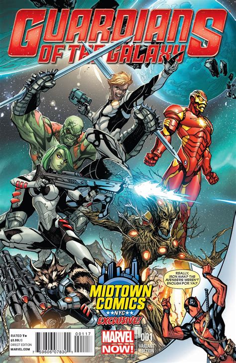 Cosmic rewind from the disney parks tiktok! Guardians of the Galaxy #1 Deadpool Midtown Comics Variant ...