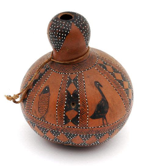Africa Gourd Calabash Container From The Tonga People From The