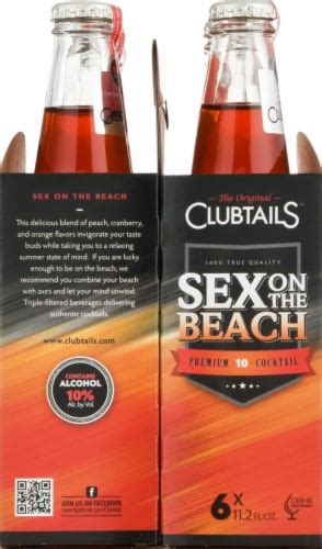 Clubtails Sex On The Beach Cocktail 6 Bottles 112 Oz Kroger