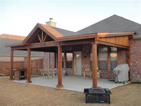 20 Gable Roof Patio Cover Plans