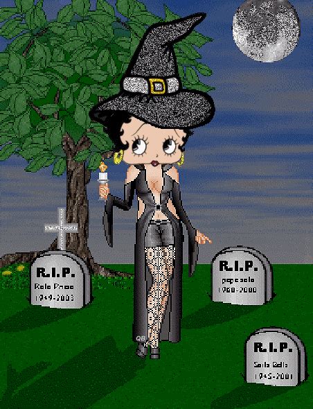 Jumpy Betty Boop Graphics Halloween Animated Cartoon Characters