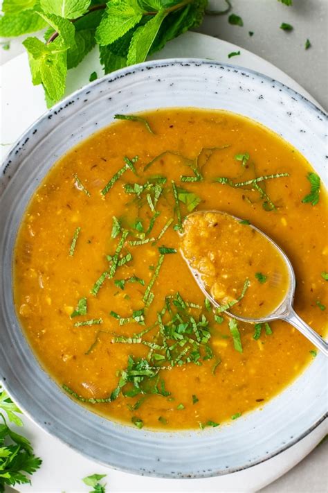 Slow Cooker Turkish Red Lentil Soup