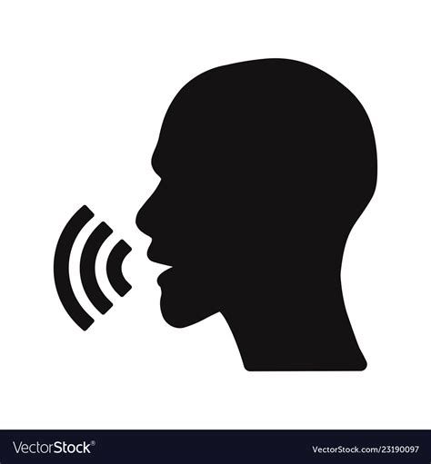 Voice Recognition Icon Royalty Free Vector Image