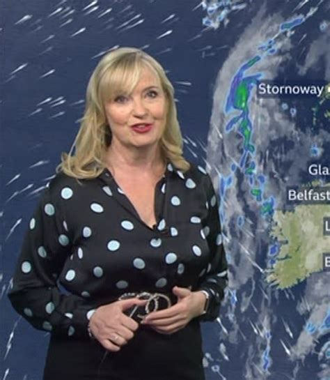 Weather Presenter Carol Decided To Tuck Her Polka Dot Blouse Into What
