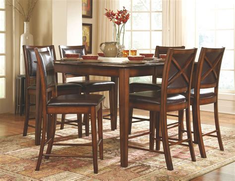 Verona Extendable Counter Height Dining Room Set From Homelegance 727