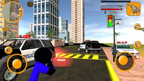 Us Police Stickman Rope Hero Vegas Gangster For Android