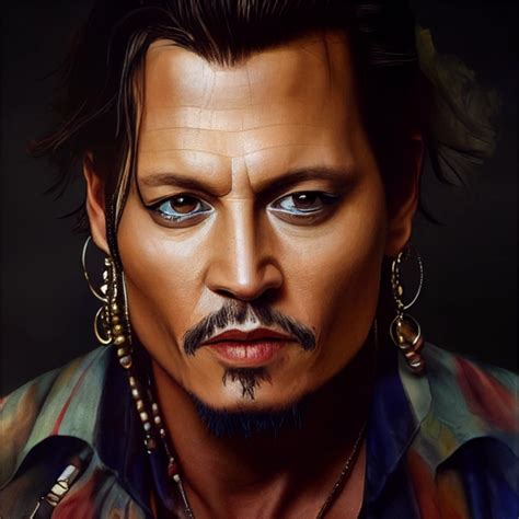 8k A Portrait Of Johnny Depp Face Visible 4k Midjourney