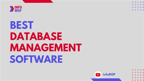 10 Best Database Management Software Infomsp