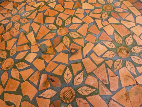Decorative Crazy Paving With A Floral Pattern 8965 Stockarch Free