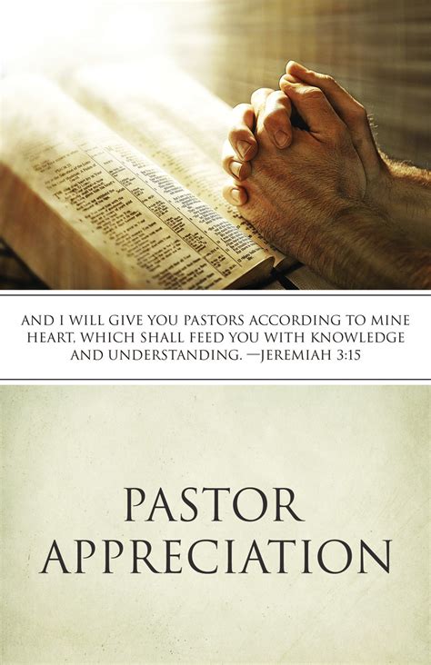 Pastor Appreciation Bulletin B17259 Sold In Units Of 100 Only 5 Units