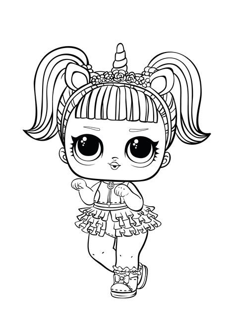 Coloring Pages Lol Omg Dolls Series 3 Coloring Pages Simple