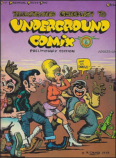 Illustrated Checklist To Underground Comix Preliminary Edition Buds