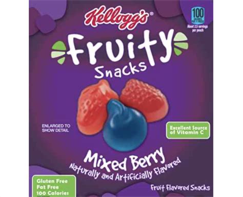 Kelloggs Fruit Snack Mixed Berry