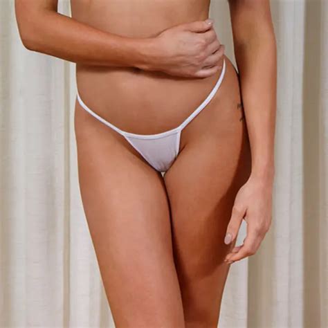 Rare Wicked Weasel Archive Sale Sheer Essence White Thong Xs