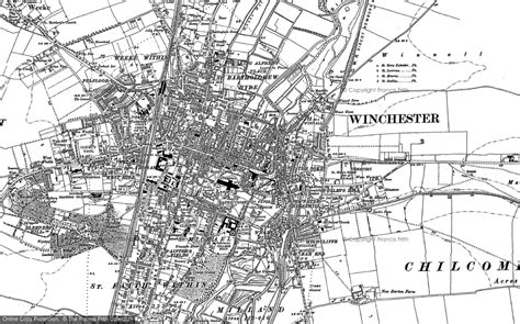 Winchester Town Centre Map