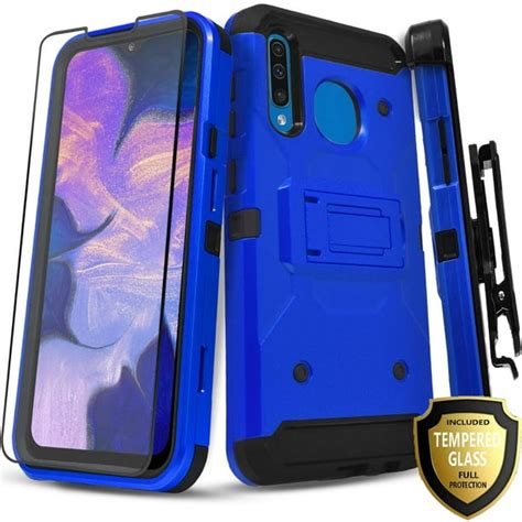 Galaxy A20 Case With Tempered Glass Screen Protector Included