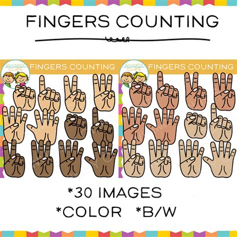 Fingers Counting Clip Art Images And Illustrations Whimsy Clips