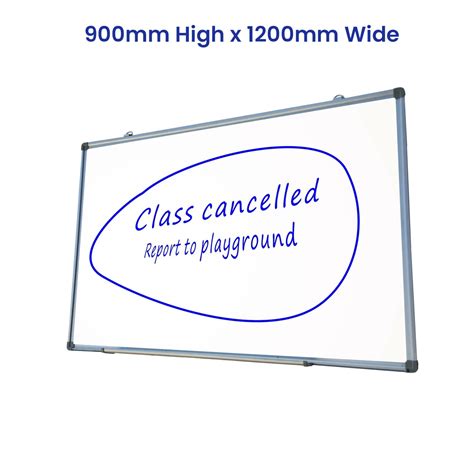 Office Magnetic White Board 900mm High X 1200mm Wide