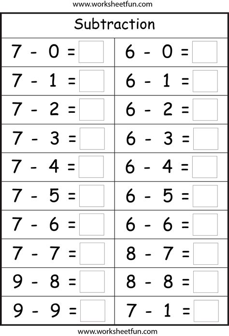 Here is our selection of free printable randomly generated math worksheets which will help your child improve their mental calculation skills and learn math facts. Subtraction - 4 Worksheets / FREE Printable Worksheets ...