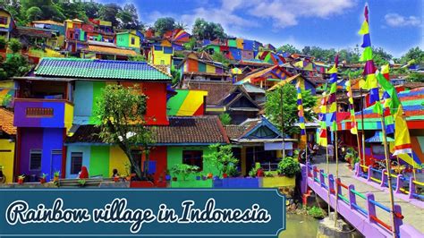 Rainbow Village In Indonesia Youtube