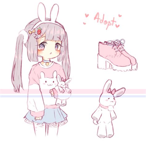 Closed Random Adopt By Seraphy Chan Anime Character Design Cute