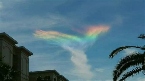 Stunning Ultra Rare Fire Rainbow Causes Wonder As It Appears In Sky