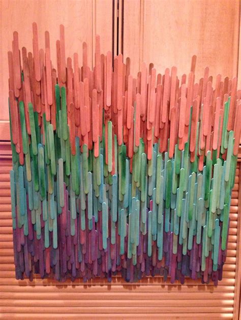 My Version Of The Etsy Wood Sculpture Dyed 1000 Popsicle Sticks