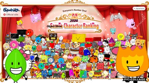 Object Show Character Ranking 2020 Poster By Erick2k21 On Deviantart